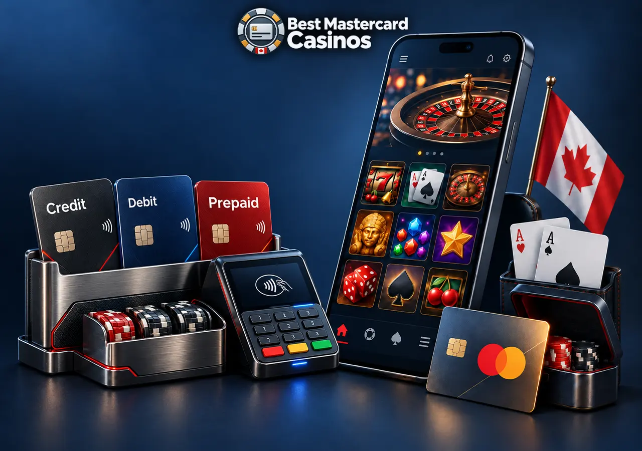 Differences between Mastercard credit, debit and prepaid options for casino payments